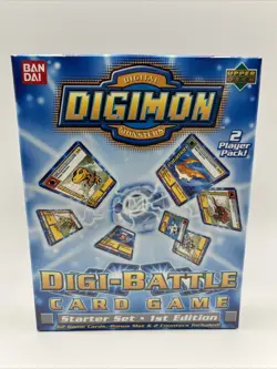 DIGIMON DIGI-BATTLE STARTER SET CARD DECK 1st EDITION ~ Factory Sealed UpperDeck - Image 1