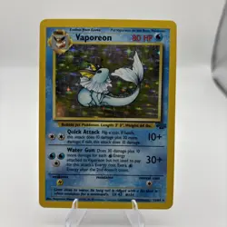 1999 Pokemon Jungle 1st Edition Holo Vaporeon #12/64 - Rare Vintage WOTC Card - Image 2