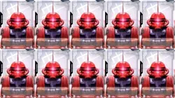 Normal 10 Cards Resource R-005 Char’s Zaku II Gundam Card Newtype Rising JP - Image 1