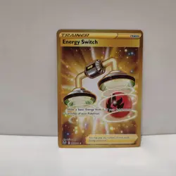 Pokemon TCG Energy Switch 212/195 Near Mint Official Gold Colored Card - Image 1