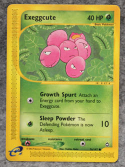 Pokemon TCG Exeggcute 76/147 Aquapolis Common Card LP - Image 1