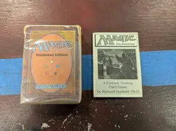 Unlimited Starter Deck Box (Empty) With Rulebook MTG Magic The Gathering - Image 1