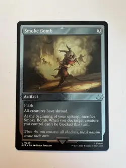 Smoke Bomb - ETCHED FOIL - MTG Assassin's Creed - NM - Image 1