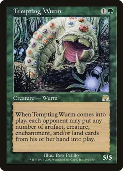 Tempting Wurm - (Onslaught, Rare, English) MTG Near Mint - Image 1