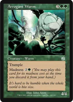 Arrogant Wurm - (Torment, Uncommon, English) MTG Near Mint - Image 1