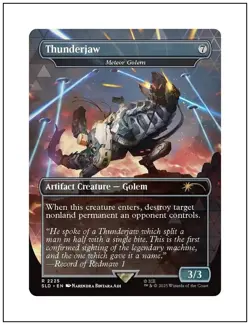 1x Thunderjaw - Meteor Golem, Horizon Zero Dawn Secret Lair MTG NM - Image 1