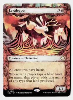 Lavaleaper (Showcase) 318 Rare Lorwyn Eclipsed Magic: The Gathering Foil - Image 1
