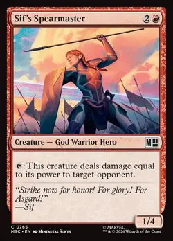 Sif's Spearmaster - 765 - Foil - MSC - NM - MTG Magic the Gathering - Image 1