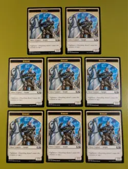8 Knight Token Core Set 2019 M19 Magic the Gathering MTG 8 - Image 1
