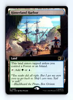 Hinterland Harbor (Extended Art) 0480 (R) MTG Commander: Marvel Super Heroes MSC - Image 1