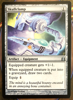 MTG Skullclamp - Commander 2011 (C11) #140 NM Uncommon - Magic: The Gathering - Image 1