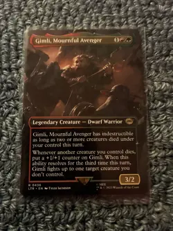 Gimli, Mournful Avenger (Borderless) Universes Beyond: the Lord of the Rings:... - Image 1