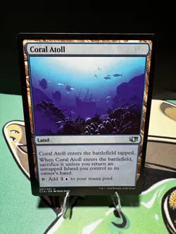 Coral Atoll 287 Uncommon Commander 2014 Magic: The Gathering Lightly Played - Image 1