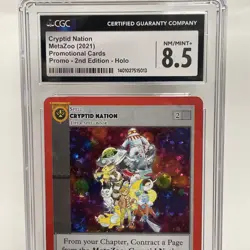 CRYPTID NATION METAZOO 2ND EDITION HOLO NM/MINT+ CGC 8.5 PROMOTIONAL CARD - Image 3