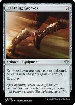 Magic The Gathering MTG LIGHTNING GREAVES Commander Masters NM Near Mint - Image 1