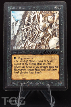 Wall of Bone - 1994 Magic the Gathering - Limited Edition Beta Regular - Image 1