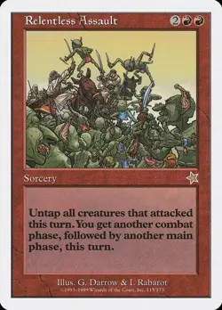MTG RELENTLESS ASSAULT EXC - ASSALTO IMPLACABILE - STARTER 1999 - MAGIC - Image 1
