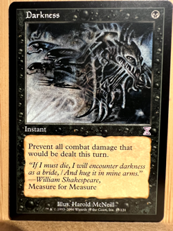 MTG Darkness Time spiral NM ENG - Image 1
