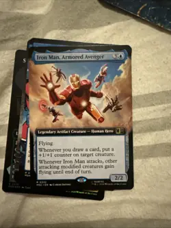 Iron Man, Armored Avenger Borderless 0033 NM MTG Magic English TCG Marvel Heroes - Image 1