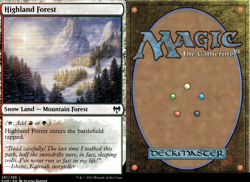 Magic the Gathering -MTG- Highland Forest - Image 1
