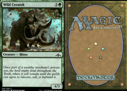 Magic the Gathering -MTG-Wild Ceratok Foil - Image 1