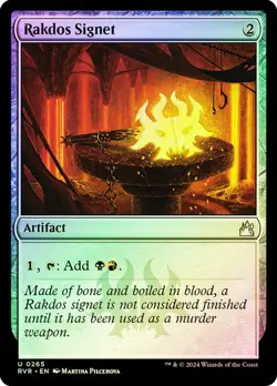 Magic The Gathering MTG RAKDOS SIGNET FOIL Ravnica Remastered NM Near Mint - Image 1