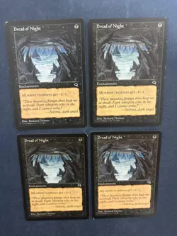 MTG 4X TEMPEST DREAD OF NIGHT MAGIC THE GATHERING ENCHANTMENT BLACK UNCOMMON - Image 5