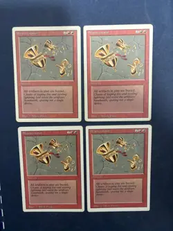 MTG 4X REVISED EDITION SHATTERSTORM MAGIC THE GATHERING UNCOMMON RED SORCERY - Image 5