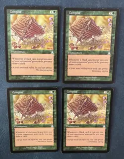 MTG 4X URZA'S DESTINY COMPOST MAGIC THE GATHERING GREEN UNCOMMON ENCHANTMENT - Image 5