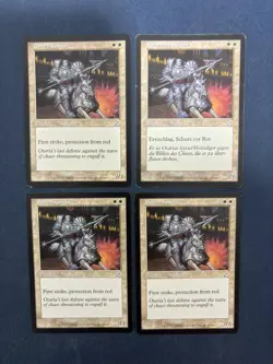 MTG 4X SCOURGE SILVER KNIGHT GERMAN + ENGLISH MAGIC THE GATHERING CREATURE WHITE - Image 4