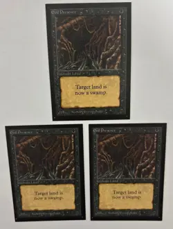 MTG 3X INTERNATIONAL / COLLECTOR'S EDITION EVIL PRESENCE (IE /CE) LIKE BETA - Image 3