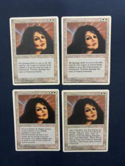 MTG 4X 4TH EDITION REVERSE DAMAGE GERMAN + FRENCH + ENGLISH MAGIC THE GATHERING - Image 3