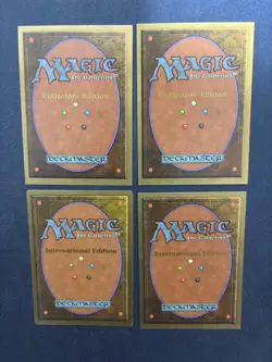 MTG 4X INTERNATIONAL / COLLECTOR'S EDITION GLASSES OF URZA (IE / CE) CLIP CORNER - Image 4
