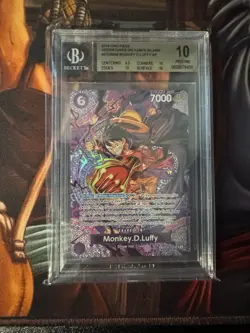2026 One Piece Card Game Monkey D. Luffy SP Holo ST26-005 BGS 10 - Image 1