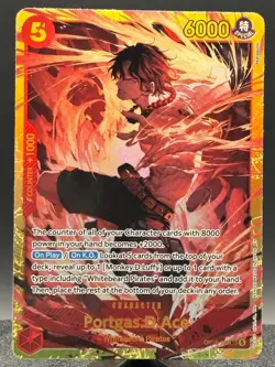 One Piece Portgas D. Ace OP16-118 SEC Foil - Image 1