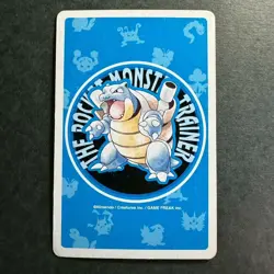 S2604 Jigglypuff 6 of Clubs Blue Blastoise Deck Playing Poker Card Pokemon - Image 2