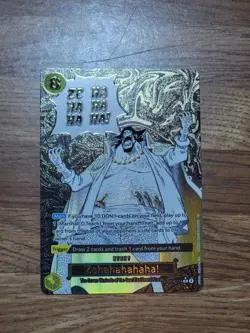 Zehahahahaha! Alternate Art OP16-116 One Piece Card Game The Time of Battle SSP! - Image 1