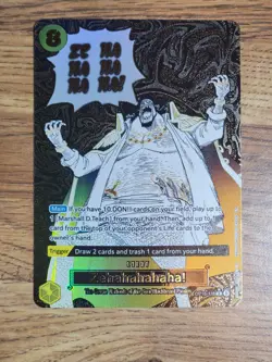 Zehahahahaha! Alternate Art OP16-116 One Piece Card Game The Time of Battle SSP! - Image 2