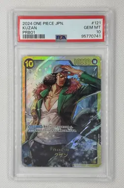 Kuzan One Piece PRB01-121 SEC PSA 10 GEM MINT Paramount War Japanese Card TCG - Image 1