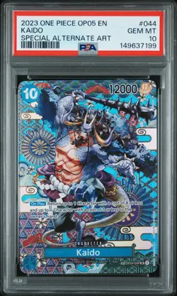PSA 10 KAIDO OP04-044 SP ALT ART AWAKENING OF THE NEW ERA OP05 ONE PIECE ENGLISH - Image 1