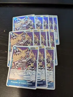 One Piece The Time of Battle - 13X Prisoner of Impel Down Rare FOIL OP16-042 - Image 1