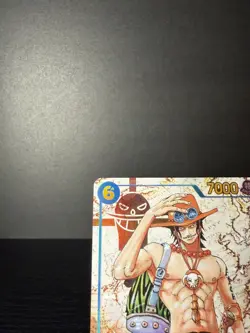 One Piece Carrying On His Will Portgas D Ace OP13-119 Alternate Alt Art SEC NM - Image 3