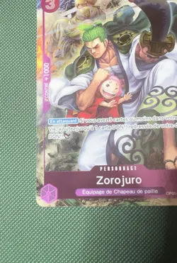 One Piece Zoro-Juurou OP05-067 RARE FRENCH PROMO 1st Anniversary NM - Image 3