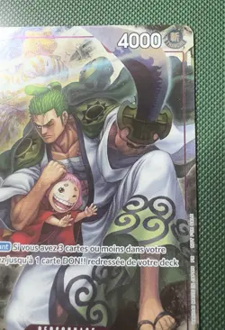 One Piece Zoro-Juurou OP05-067 RARE FRENCH PROMO 1st Anniversary NM - Image 4
