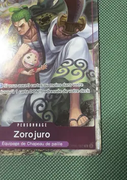 One Piece Zoro-Juurou OP05-067 RARE FRENCH PROMO 1st Anniversary NM - Image 5