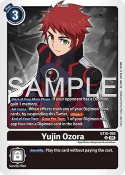 1x EX10-062 Yujin Ozora Sinister Order Digimon Card Game x1 - Image 1