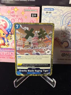 One Piece Gravity Blade Raging Tiger (OP06-058/154) Wings of the Captain LP FOIL - Image 1