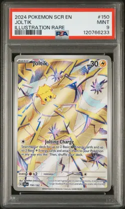 Pokemon TCG SV-Stellar Crown Joltik #150/142 Illustration Rare Card PSA 9 - Image 1