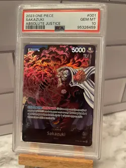 Sakazuki - ST06-001 - L - Foil New Starter Deck 06: The Navy One Piece - PSA 10 - Image 1
