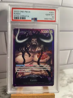 Kaido - ST04-001 - NM - One Piece TCG - ERRATA - PSA 10 - Image 1